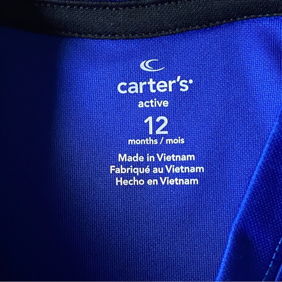 Football Shirt Size 12 Months NWT Future Draft Pick New Carter’s Blue Baby - Picture 9 of 10